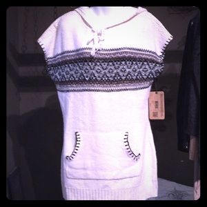 🆕NWT Ruff Hewn Sleeveless Hooded Sweater LARGE